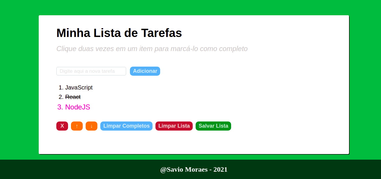 Página inicial do projeto To-Do-List